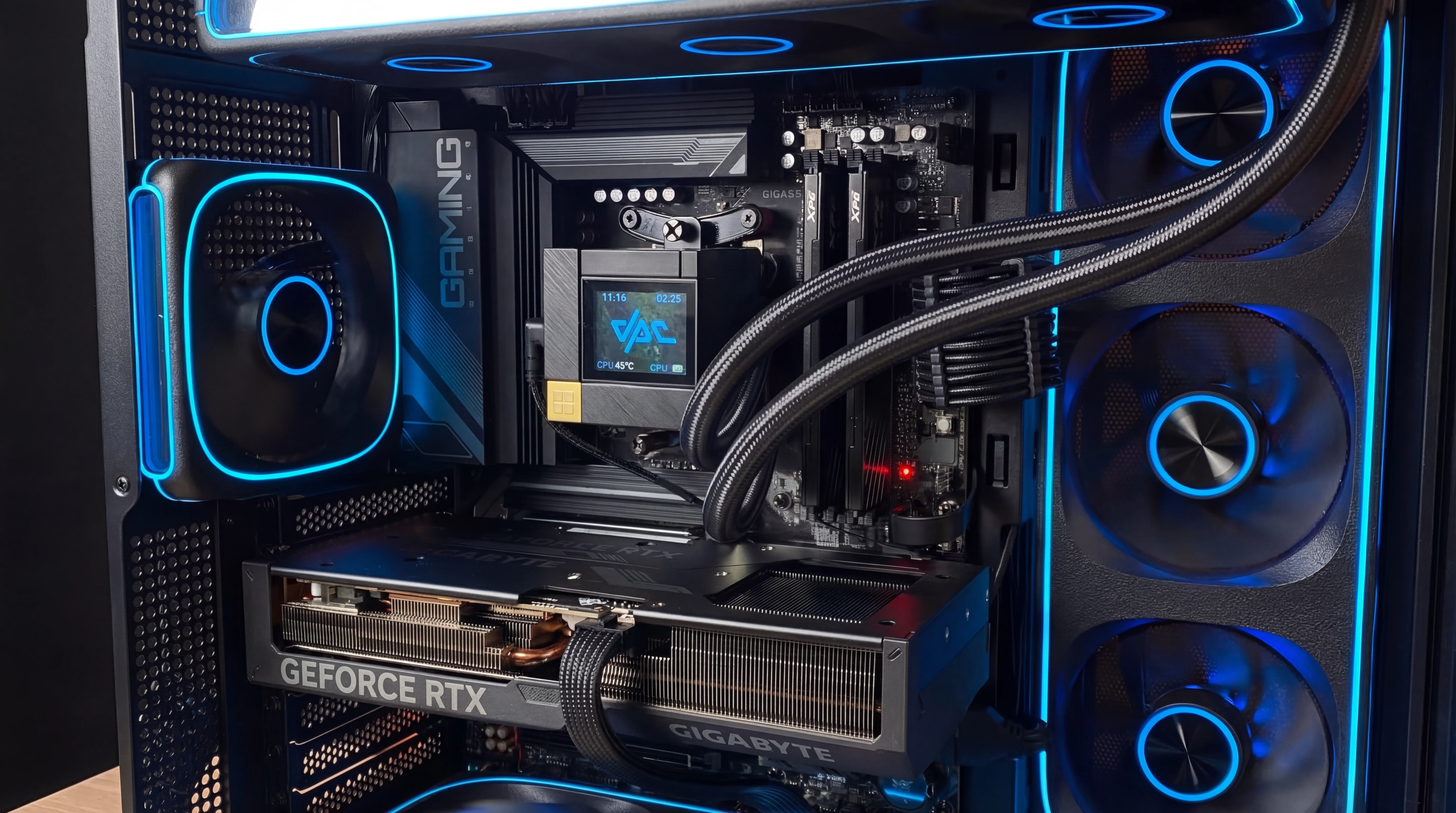 Фото сборки AMD Ryzen 7 9850X3D <br>+ RTX 5070 Ti 16GB